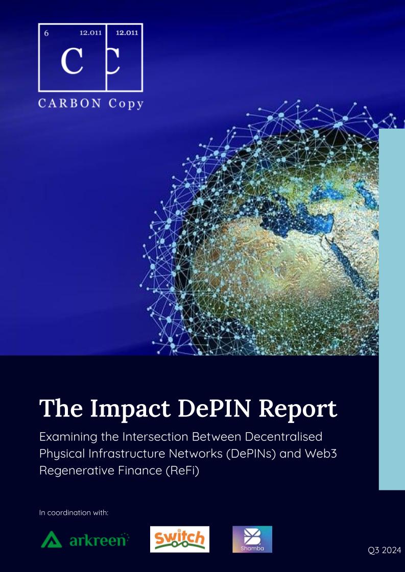 The Impact DePIN Report cover