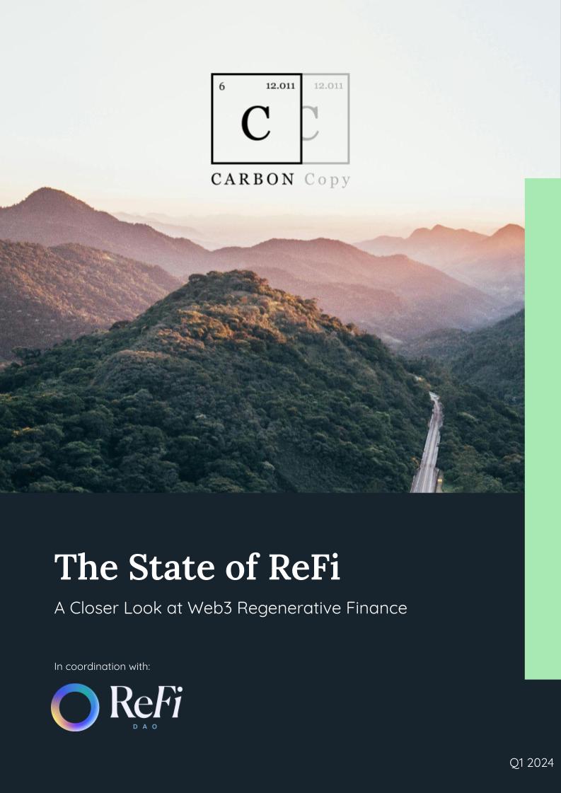 The State of ReFi report cover